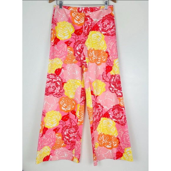 Lilly Pulitzer Pants - Lily Pulitzer Pant Y2K  Vintage Floral Wide Leg Palazzo Colette Roses